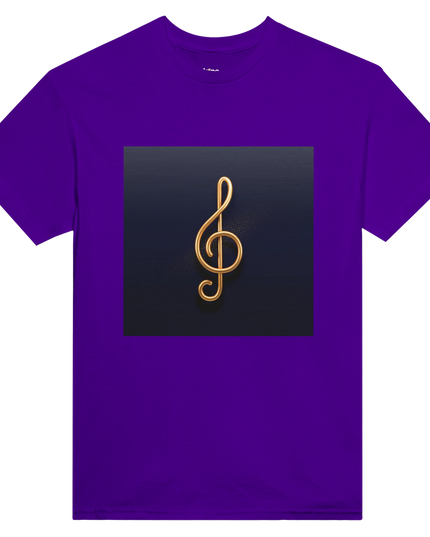 Close-up showing double-needle collar and taped shoulders on bass cello shirt
