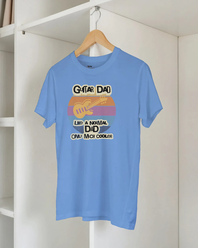 Music lover unisex tee with guitar dad quote