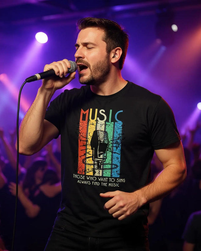 Gift idea for singers: ‘Find the Music’ lyric T‑shirt