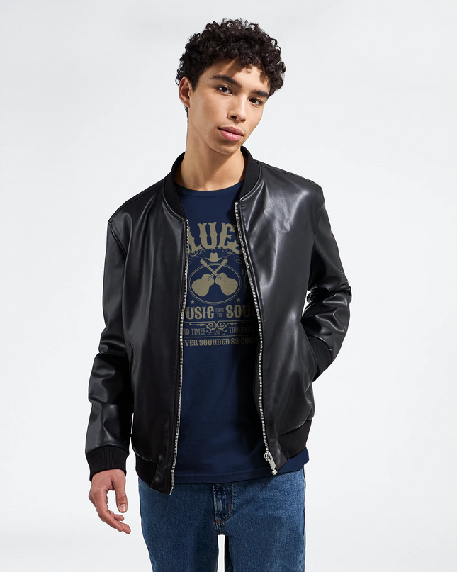 Unisex T-shirt with ‘Hard Times Troubles’ vintage blues print