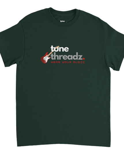 Tune Threads heavyweight cotton tee with bold graphic on front