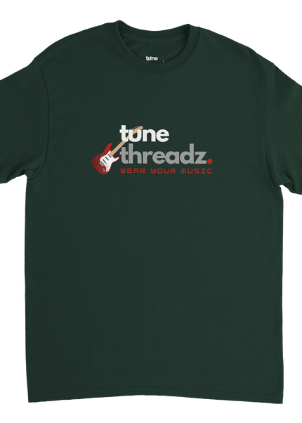 Tune Threads heavyweight cotton tee with bold graphic on front