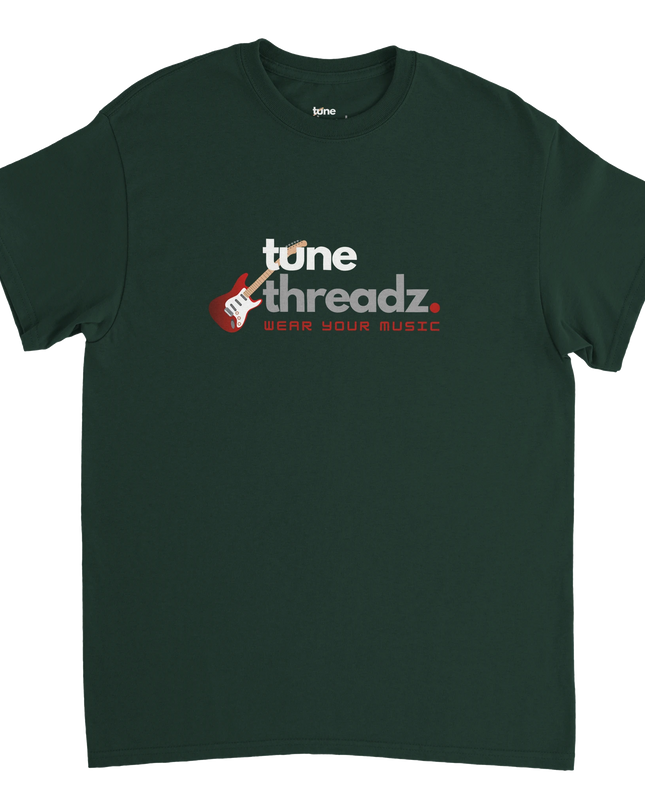 Tune Threads heavyweight cotton tee with bold graphic on front