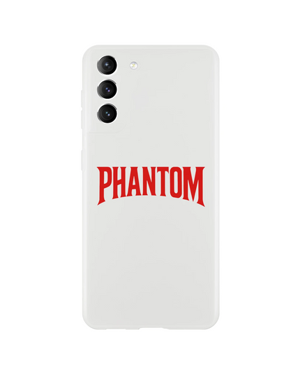 Slim clear TPU case showing music-themed print overlay on phone