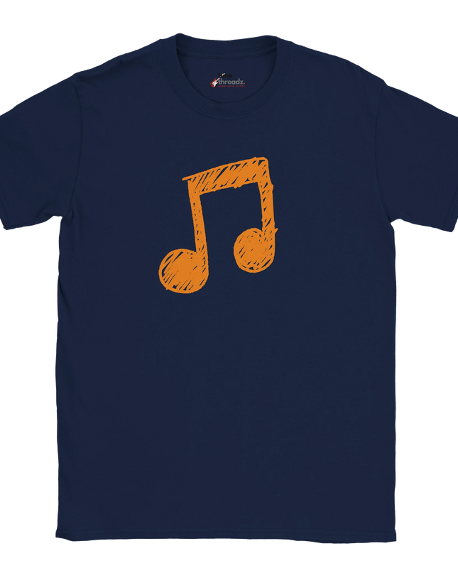Treble clef graphic tee in soft cotton fabric