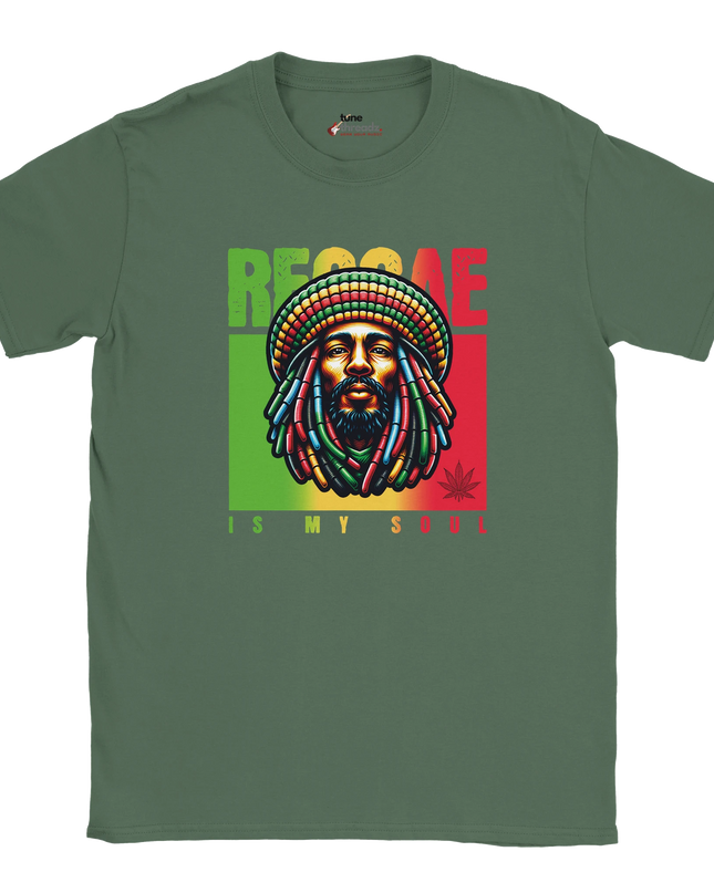 Model wearing ‘Reggae Is My Soul’ relaxed-fit tee