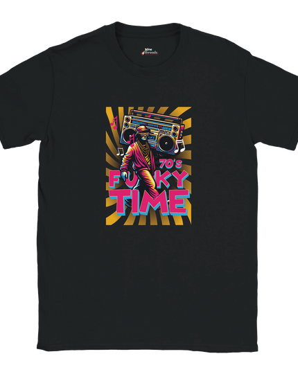 Gift idea for funk lovers: vintage-style Funky Time tee