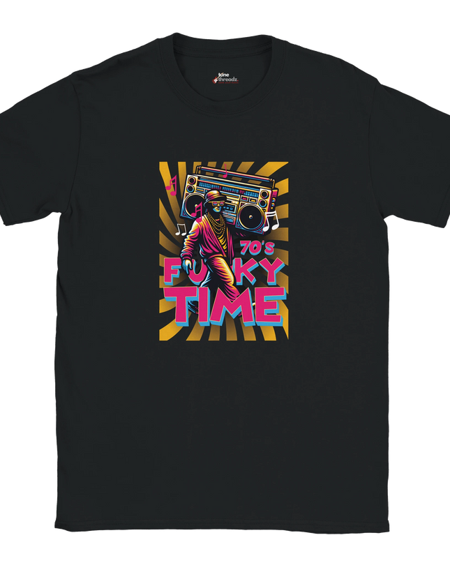 Gift idea for funk lovers: vintage-style Funky Time tee