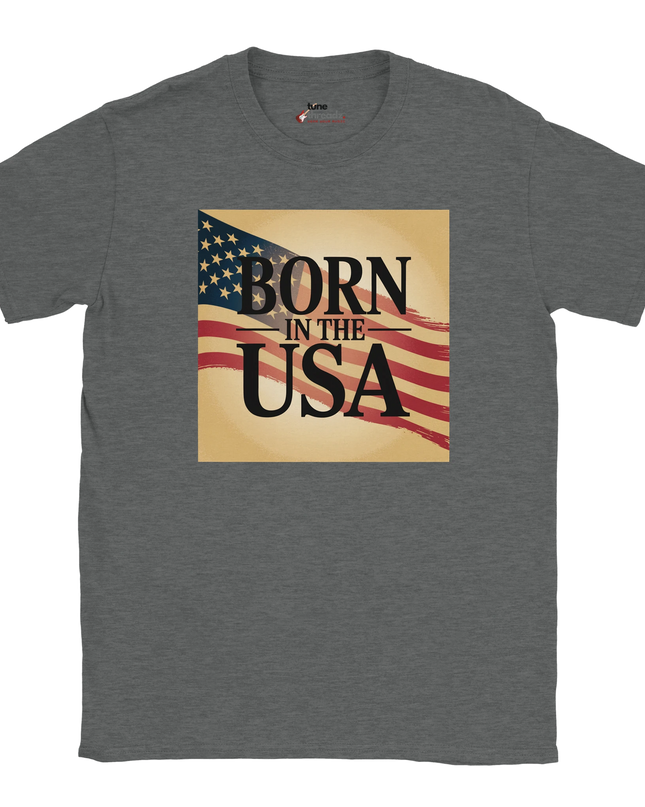 Soft cotton American flag style music tee