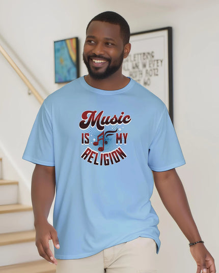 Ideal gift for music devotees: Music religion slogan tee