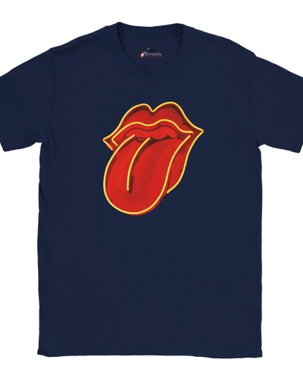 Bold tongue symbol print on soft cotton tee