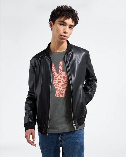 Unisex T‑shirt featuring oversized vintage peace symbol emblem