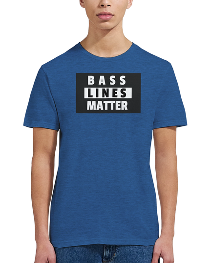 Unisex T‑shirt with bold ‘Bass Lines Matter’ text design