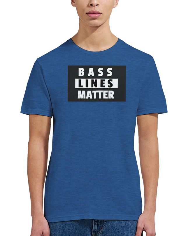 Unisex T‑shirt with bold ‘Bass Lines Matter’ text design