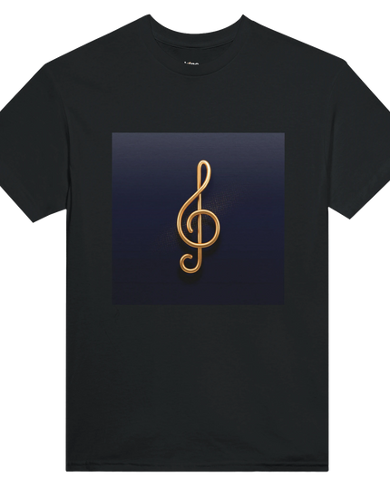 Heavyweight cotton tee with bold bass and cello graphic design