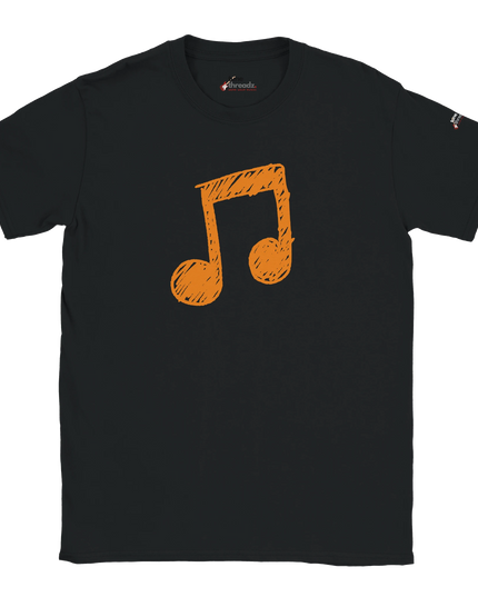 Classic music clef symbol on unisex cotton T‑shirt