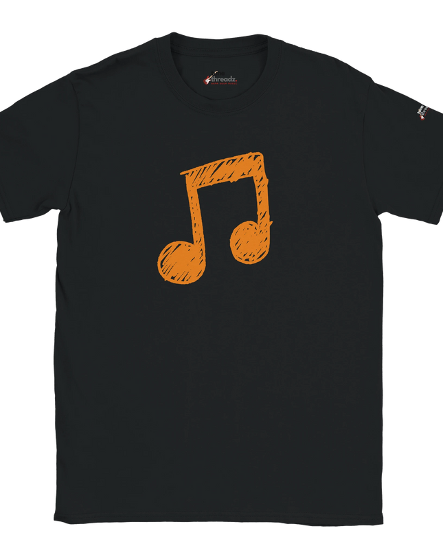 Classic music clef symbol on unisex cotton T‑shirt