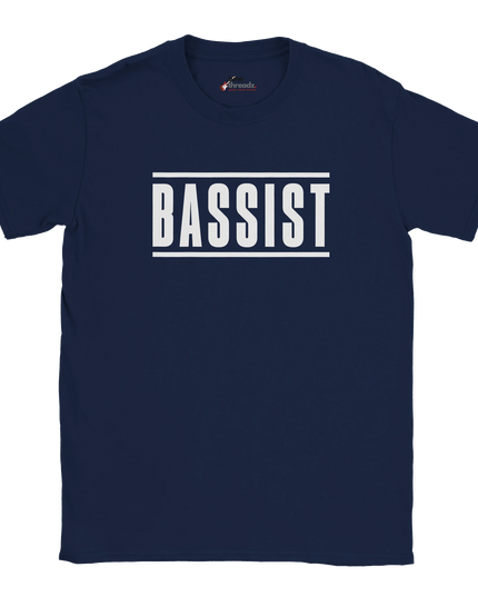 Model wearing Greatest of All Time Bassist relaxed-fit tee
