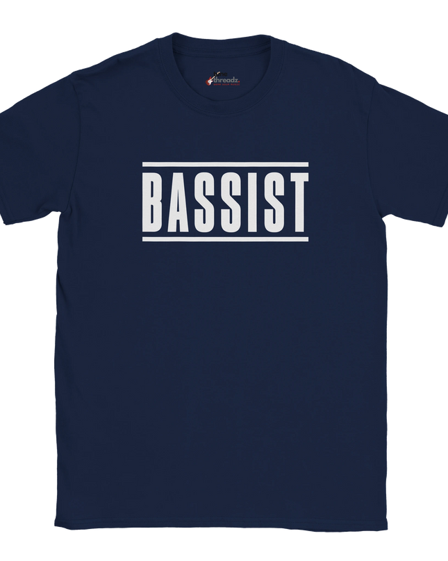 Model wearing Greatest of All Time Bassist relaxed-fit tee