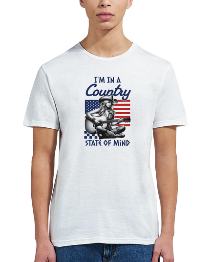 Soft feel music-themed T‑shirt with country quote