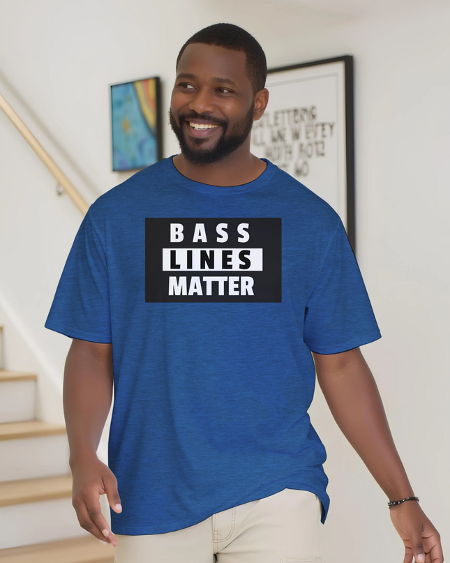 Soft cotton T‑shirt celebrating low-end rhythm statement