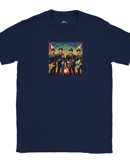 Unisex T‑shirt featuring Beatles silhouette design labeled Fab Four