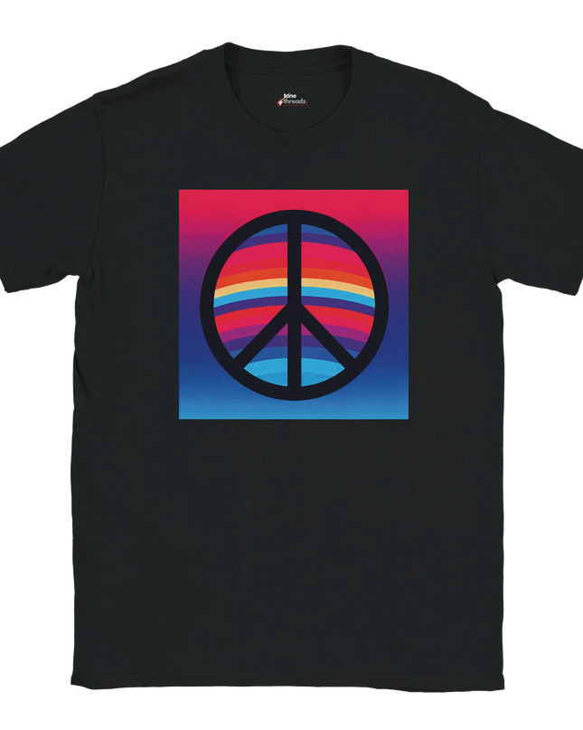 Soft cotton shirt featuring classic peace sign emblem