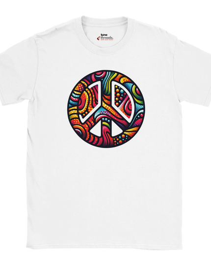 Unisex T‑shirt with bold peace symbol front graphic