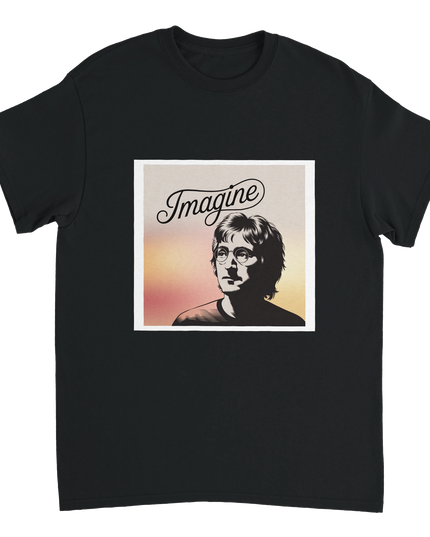 Imagine unisex T‑shirt with minimalist text logo on heavyweight cotton