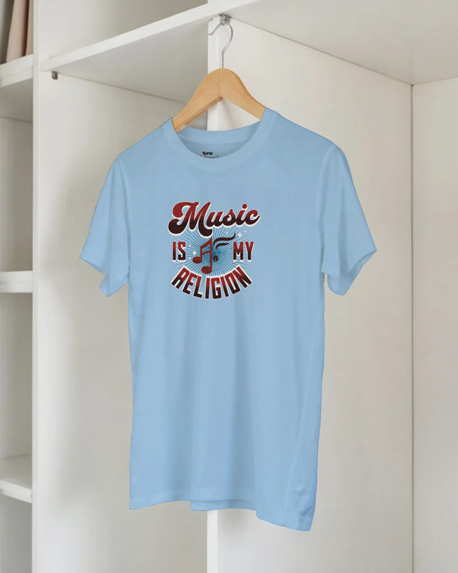 Put music first: Music Is My Religion T‑shirt design