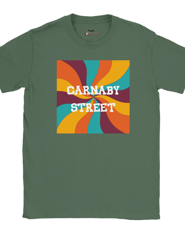 Model wearing Carnaby Street unisex relaxed-fit tee
