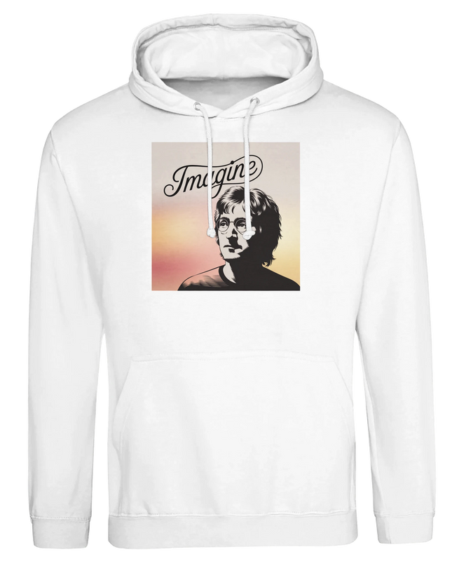 Premium unisex pullover hoodie (JustHoods JH001) in deep black fleece
