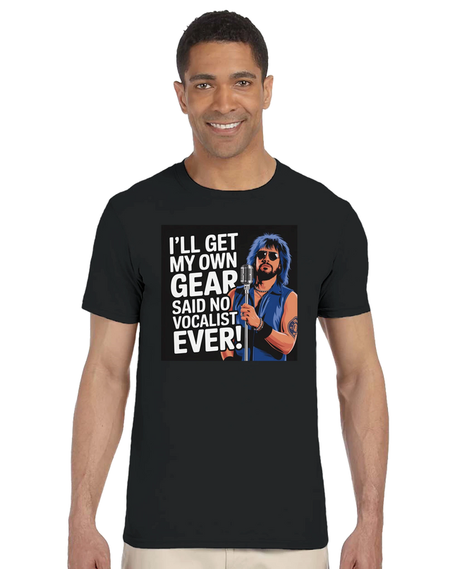 Gift-ready Vocalist Gear tee for singers and lead vocalists