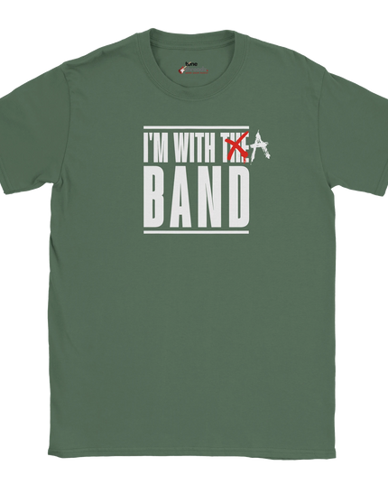 Relaxed fit T‑shirt saying I’m With a Band for music lovers