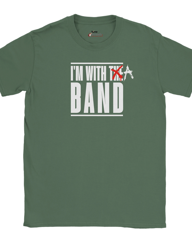 Relaxed fit T‑shirt saying I’m With a Band for music lovers