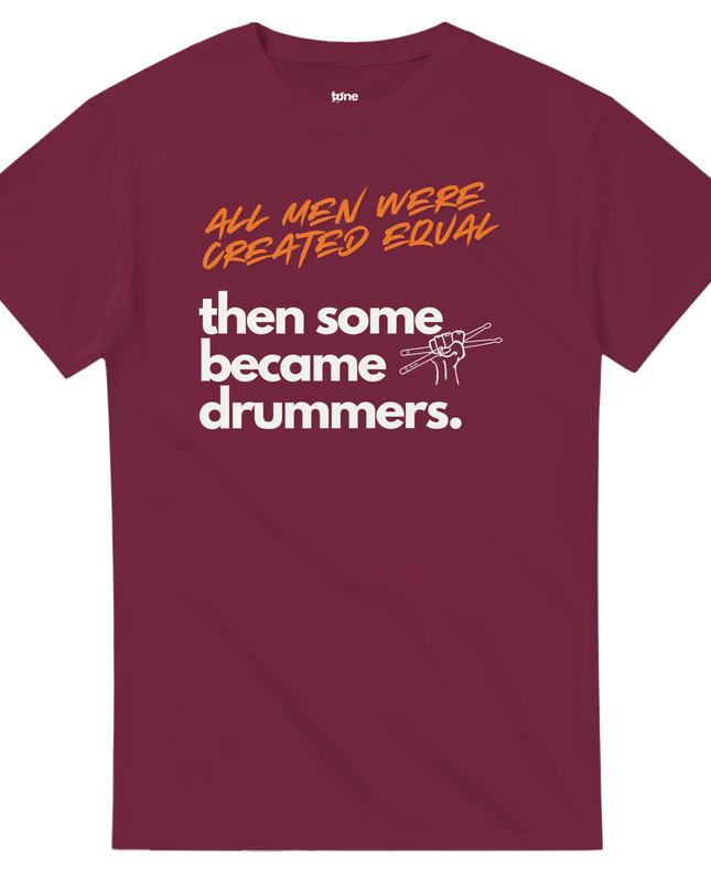 Tune Threads heavyweight cotton tee with bold graphic on front