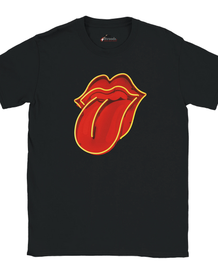 Unisex T‑shirt with tongue graphic design on front