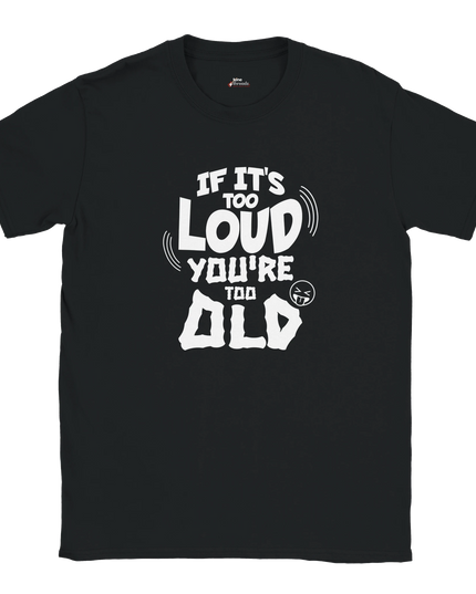 Soft cotton shirt featuring music volume slogan design