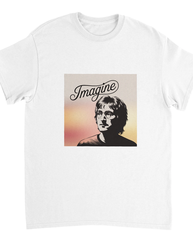 Imagine unisex T‑shirt with minimalist text logo on heavyweight cotton
