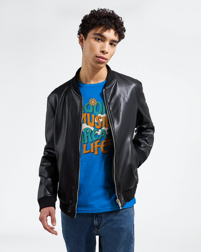 Cotton music-inspired quote T‑shirt for daily wear
