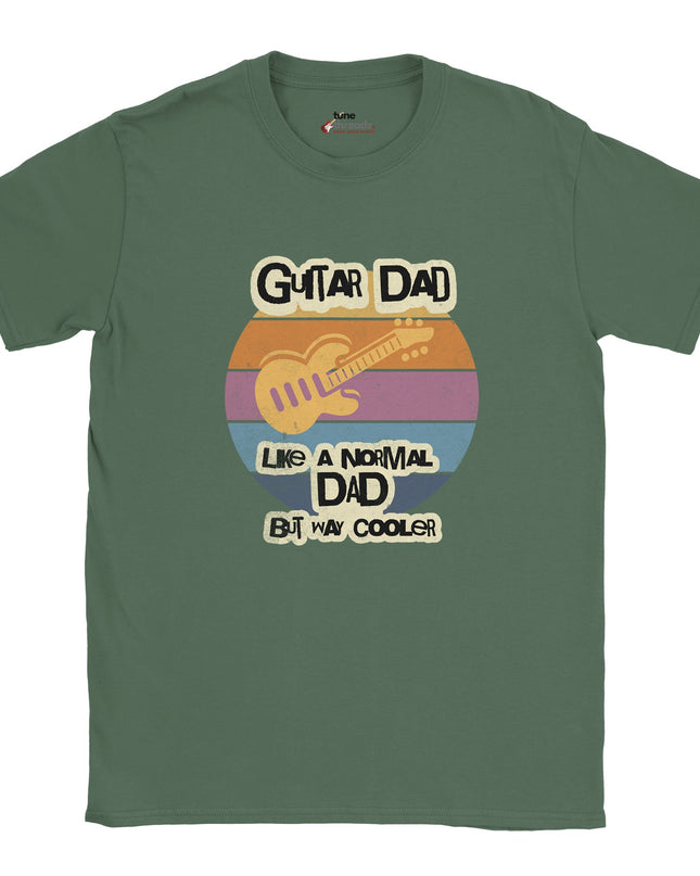 Cotton T‑shirt with bold Guitar Dad slogan