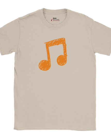 Unisex relaxed-fit tee with clef music emblem