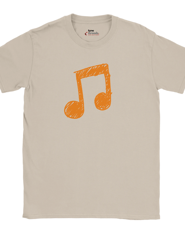 Unisex relaxed-fit tee with clef music emblem