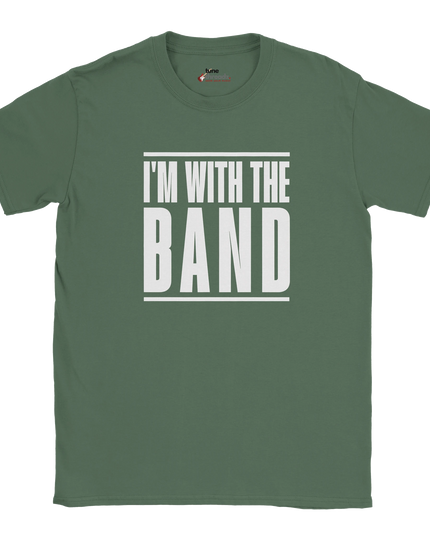 Concert fan wearing graphic T-shirt for music lovers