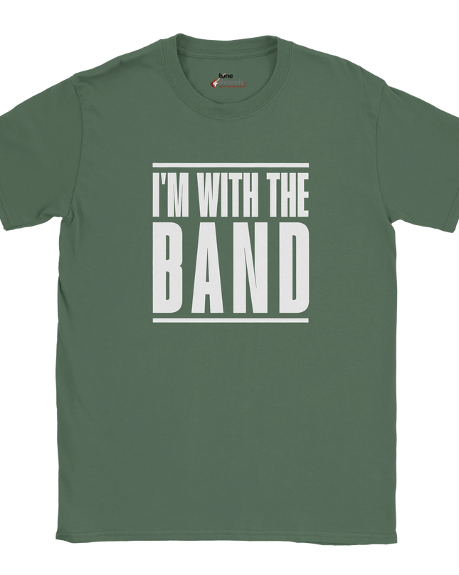 Concert fan wearing graphic T-shirt for music lovers