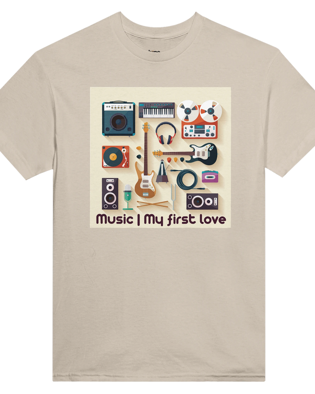 Close‑up of vivid music motif on microwave and dishwasher‑safe mug
