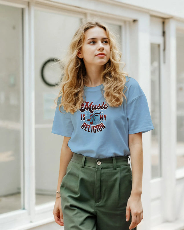 Put music first: Music Is My Religion T‑shirt design