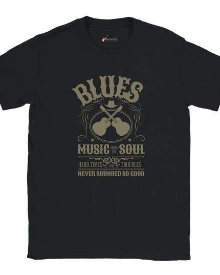 Vintage blues quote unisex cotton tee
