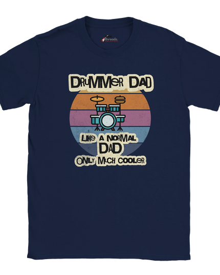 Statement tee for drumming dads and music lovers