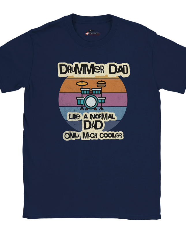 Statement tee for drumming dads and music lovers